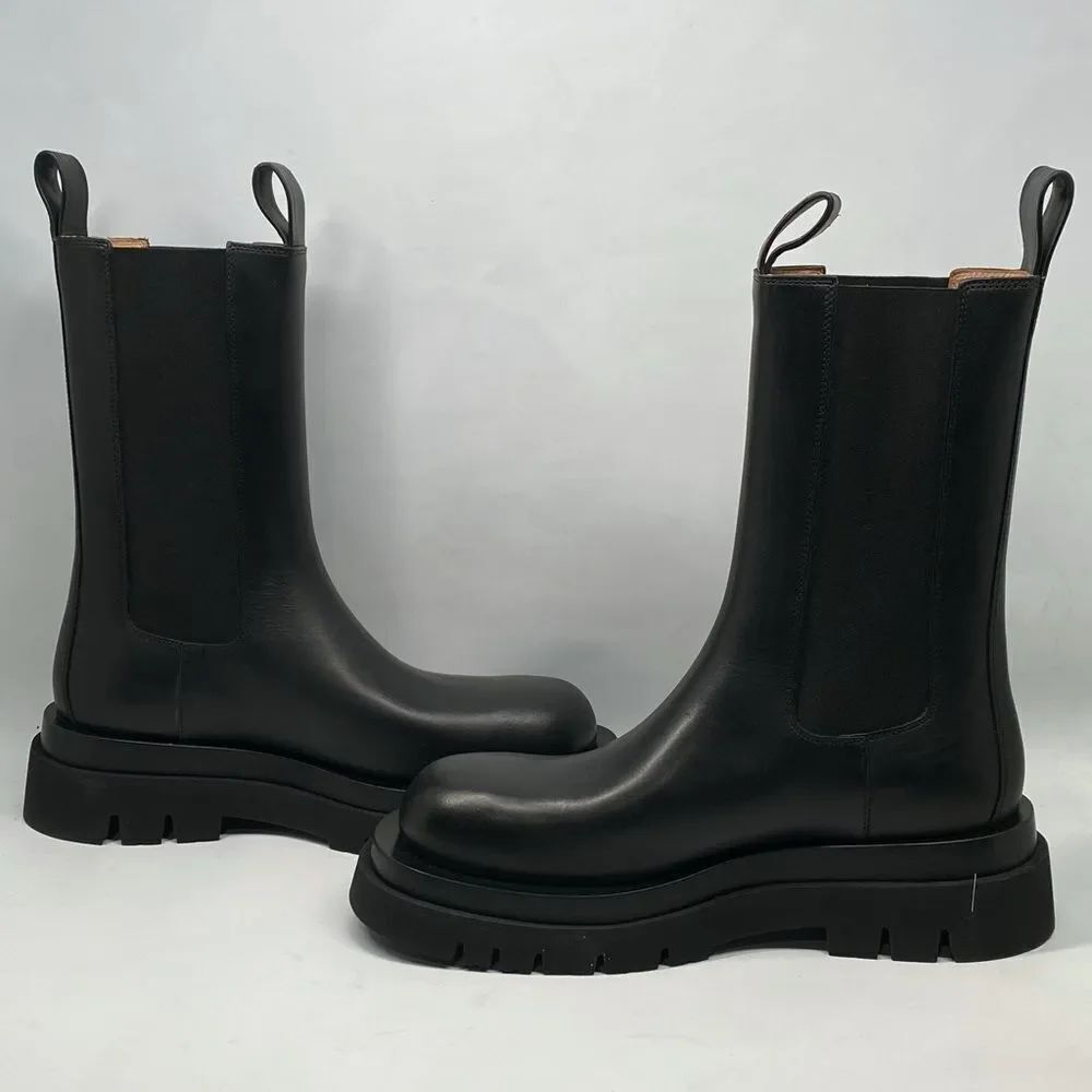 Bottega Veneta Lug Sole Leather Boots size 39.5